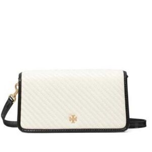 Tory Burch Emerson mini crossbody Bag- Black patent Leather